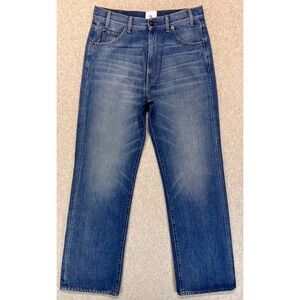 G Womens Straight Leg Jeans Blue Medium Wash Denim Cotton 5 Pockets Career 30